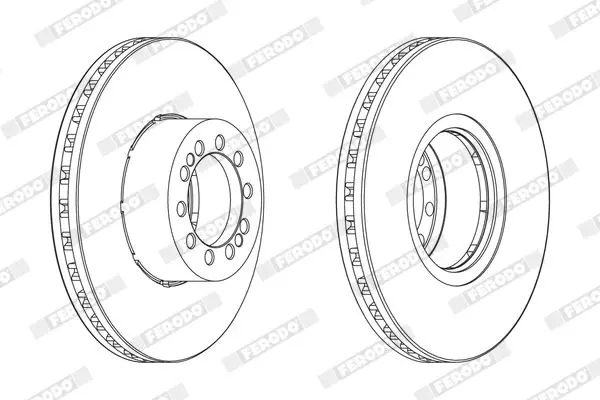 Handler.Part Brake disc FERODO FCR218A 2