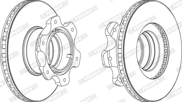 Handler.Part Brake disc FERODO FCR209A 2