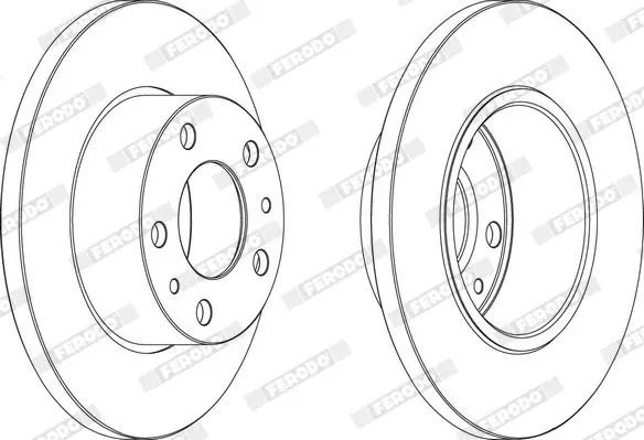 Handler.Part Brake disc FERODO FCR195A 1