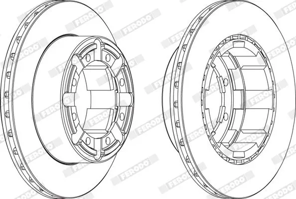 Handler.Part Brake disc FERODO FCR184A 2