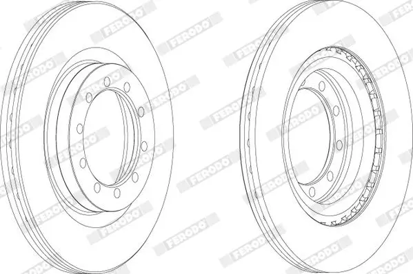 Handler.Part Brake disc FERODO FCR183A 1