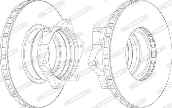 Handler.Part Brake disc FERODO FCR165A 1