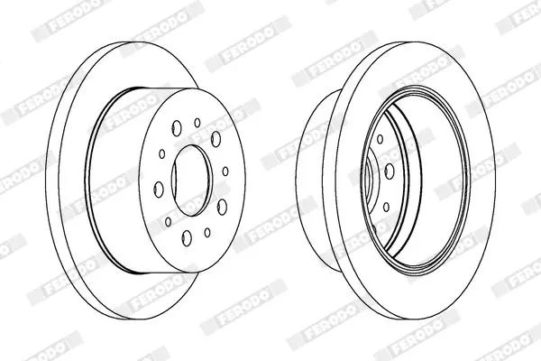 Handler.Part Brake disc FERODO DDF1145 2