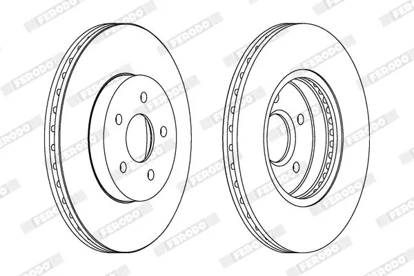 Handler.Part Brake disc FERODO DDF1125C 2