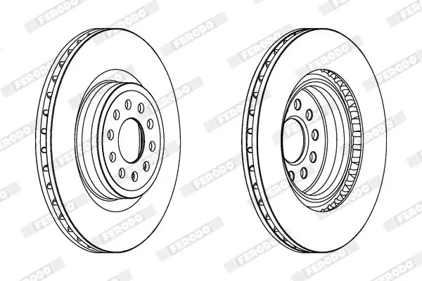 Handler.Part Brake disc FERODO DDF1137C1 2