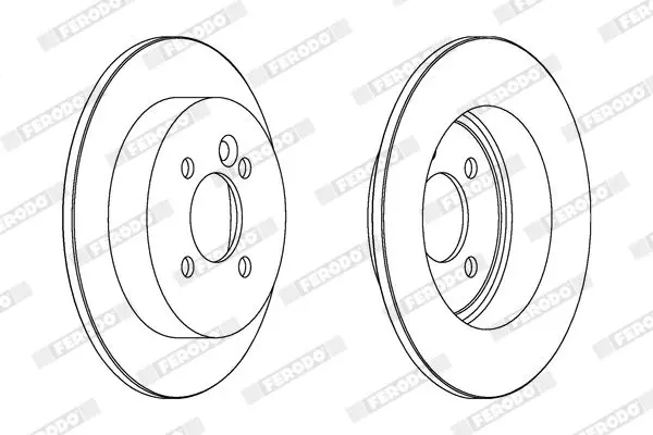 Handler.Part Brake disc FERODO DDF1128C 2