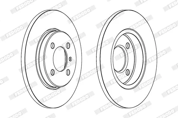 Handler.Part Brake disc FERODO DDF062 2