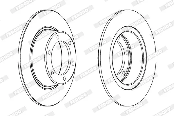 Handler.Part Brake disc FERODO DDF011 2