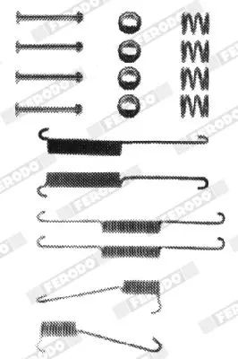 Handler.Part Accessory kit, brake shoes FERODO FBA25 1