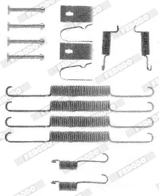 Handler.Part Accessory kit, brake shoes FERODO FBA51 1