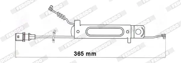 Handler.Part Warning contact, brake pad wear FERODO FAI175 3