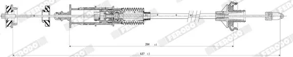 Handler.Part Clutch cable FERODO FCC422745 2