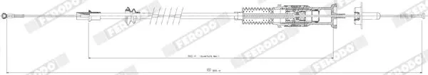 Handler.Part Clutch cable FERODO FCC422655 2