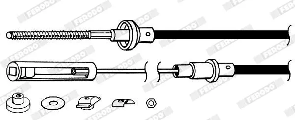 Handler.Part Clutch cable FERODO FCC421120 2