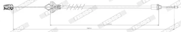 Handler.Part Clutch cable FERODO FCC421093 2