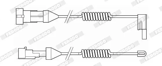 Handler.Part Warning contact, brake pad wear FERODO FAI105 2