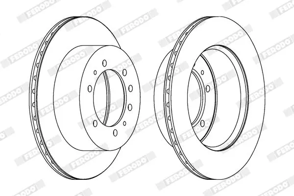 Handler.Part Brake disc FERODO DDF9761 2