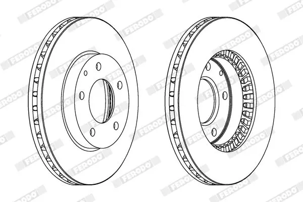 Handler.Part Brake disc FERODO DDF738 2