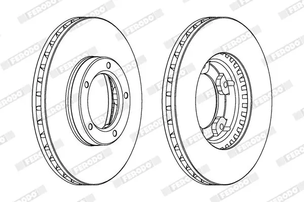 Handler.Part Brake disc FERODO DDF703 2