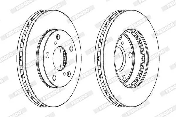 Handler.Part Brake disc FERODO DDF702 2