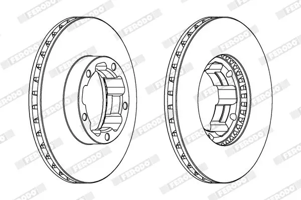 Handler.Part Brake disc FERODO DDF668 2