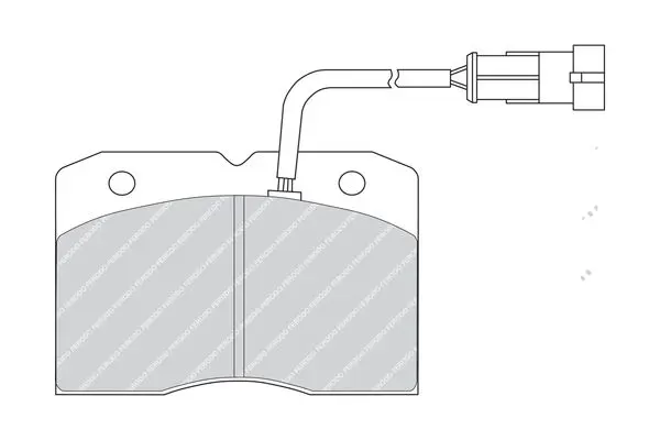 Handler.Part Brake pad set, disc brake FERODO FVR1353 2