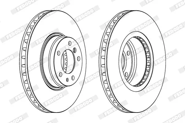 Handler.Part Brake disc FERODO DDF832C1 2