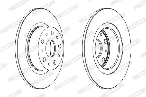 Handler.Part Brake disc FERODO DDF805 2