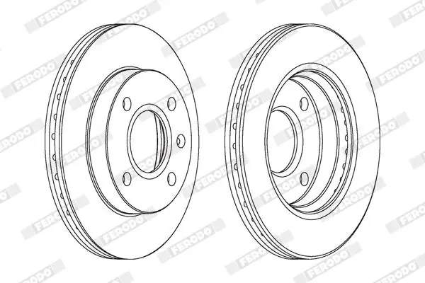 Handler.Part Brake disc FERODO DDF766C 2