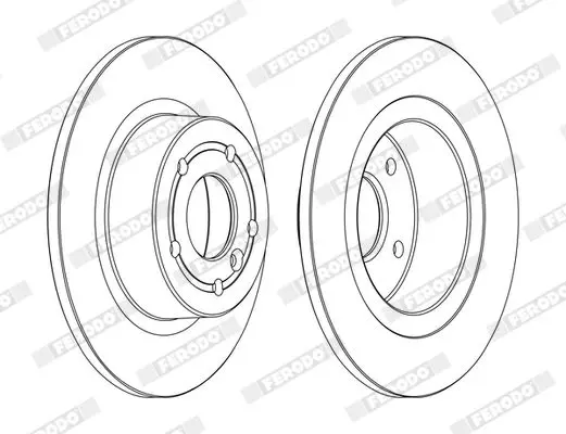 Handler.Part Brake disc FERODO DDF874C 3