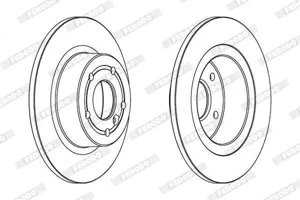 Handler.Part Brake disc FERODO DDF874C 2