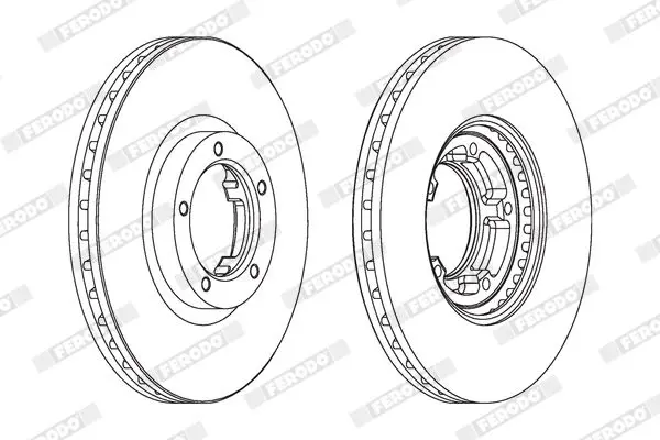 Handler.Part Brake disc FERODO DDF848 2