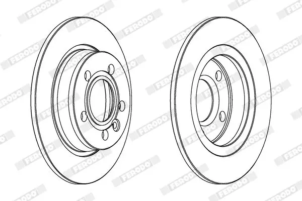 Handler.Part Brake disc FERODO DDF847C 2