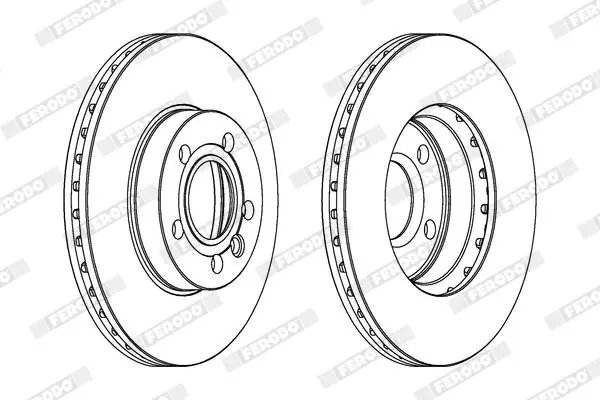 Handler.Part Brake disc FERODO DDF846C 2