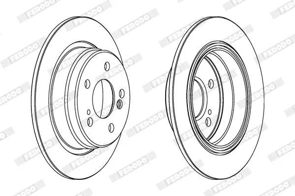 Handler.Part Brake disc FERODO DDF548 1