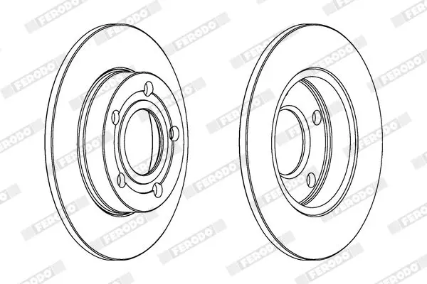 Handler.Part Brake disc FERODO DDF543 2