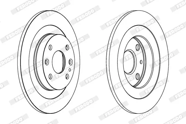 Handler.Part Brake disc FERODO DDF523C 2