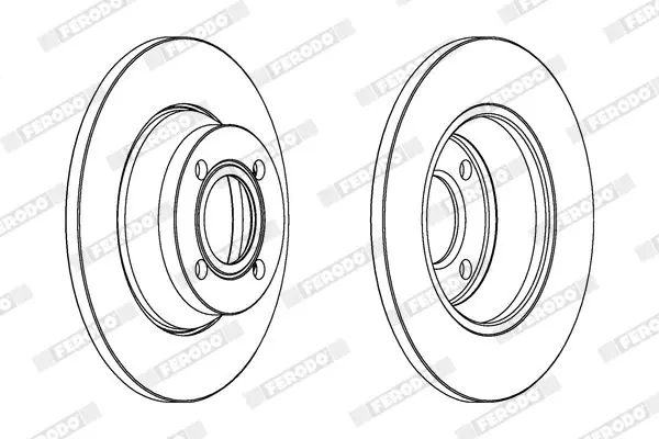 Handler.Part Brake disc FERODO DDF518C 2