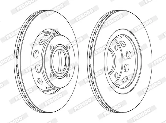 Handler.Part Brake disc FERODO DDF517C 3