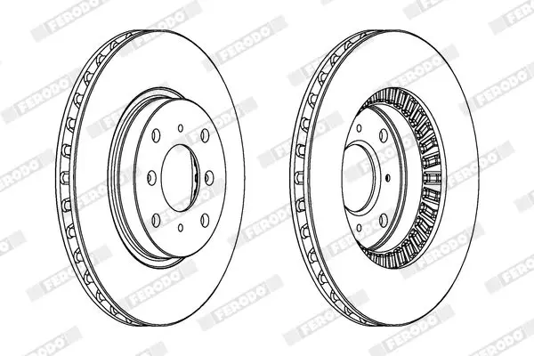 Handler.Part Brake disc FERODO DDF516 2