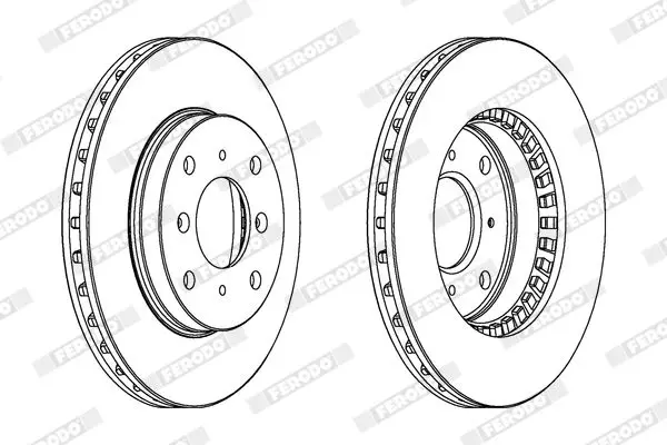 Handler.Part Brake disc FERODO DDF511 2