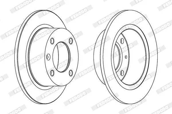 Handler.Part Brake disc FERODO DDF490 2