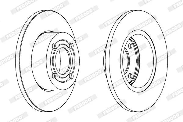 Handler.Part Brake disc FERODO DDF318 2