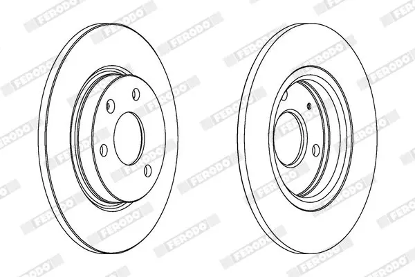 Handler.Part Brake disc FERODO DDF316 2