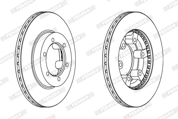 Handler.Part Brake disc FERODO DDF392 2