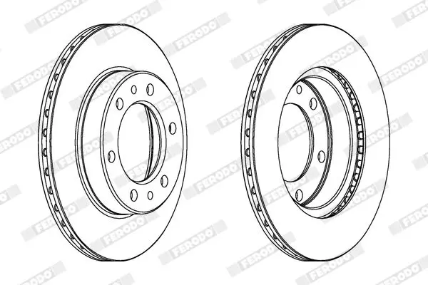 Handler.Part Brake disc FERODO DDF347 2