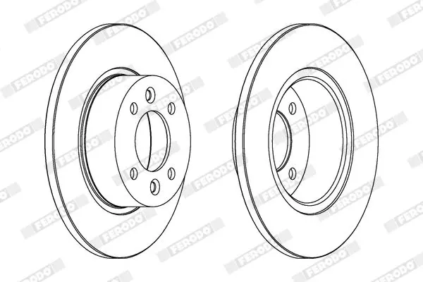 Handler.Part Brake disc FERODO DDF478 2