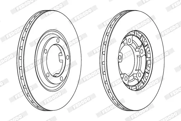 Handler.Part Brake disc FERODO DDF461 2