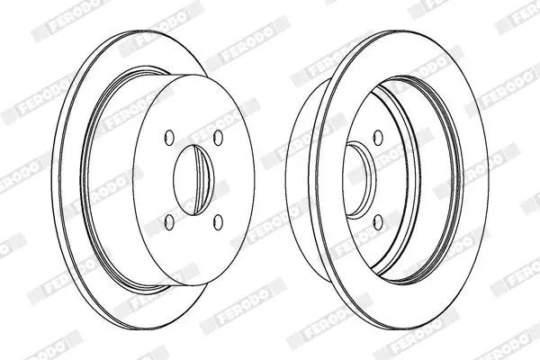 Handler.Part Brake disc FERODO DDF435 2