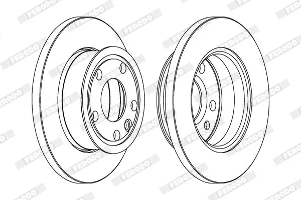 Handler.Part Brake disc FERODO DDF426C 2